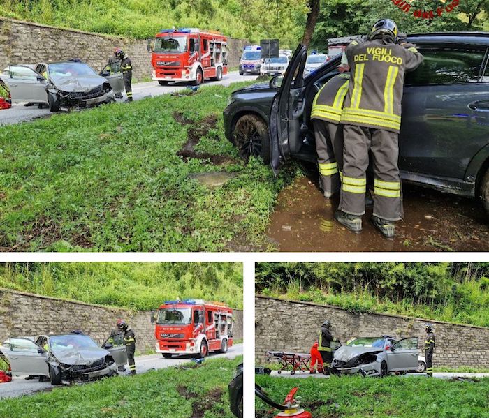 Incidente sulla via per Santino, tre feriti. Auto fuori strada