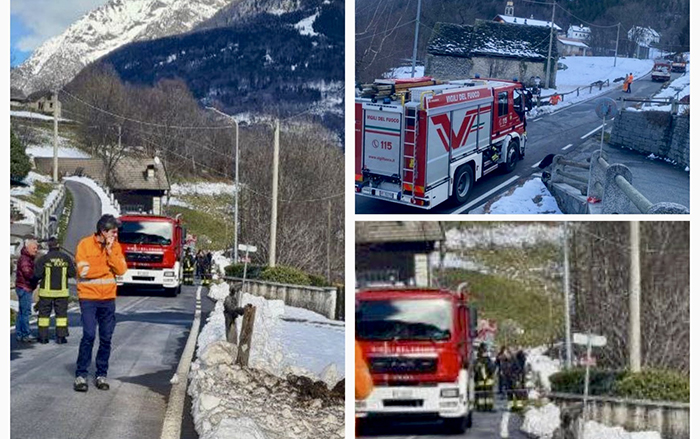 Importante fuoriuscita di gas metano da una tubazione a media pressione