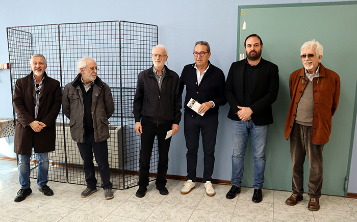 Inaugurata la mostra di Giorgio Stefanetta alla Fabbrica: 31 opere sulla bulloneria