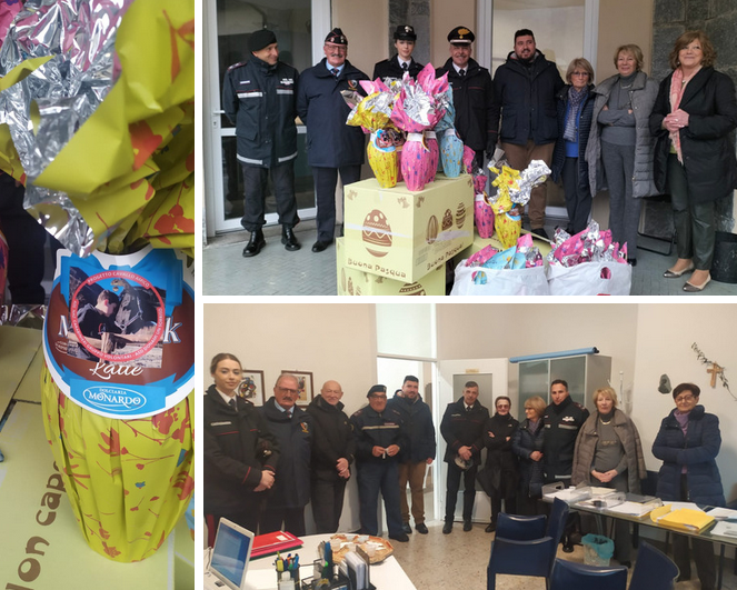 Dagli ex carabinieri, uova di Pasqua per 80 bambini di famiglie in difficoltà