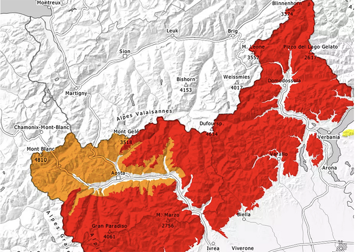 Alto pericolo di valanghe,allerta da Arpa. Sala operativa regionale, monito di Cirio