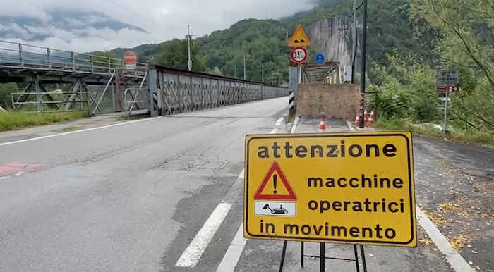 Una settimana di chiusura per il ponte della Mizzoccola, a cavallo di Ferragosto