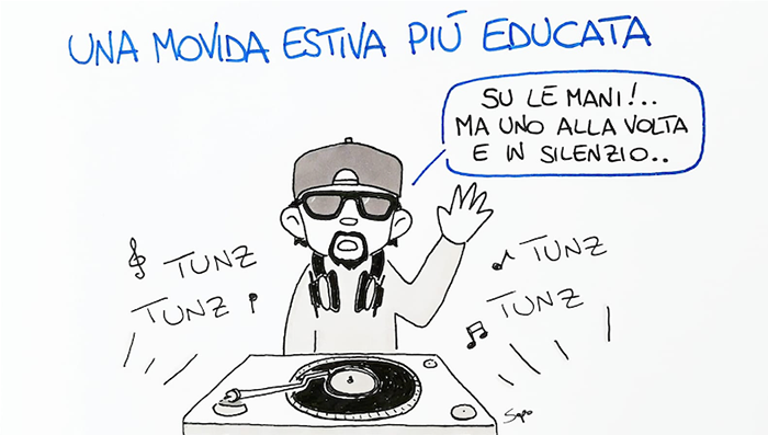 La "Movida estiva" nella nuova vignetta di Sapo