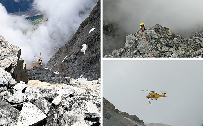 Monte Rosa: il racconto (e le foto) dello spettacolare salvataggio di un alpinista bloccato in cordata a 3600 metri