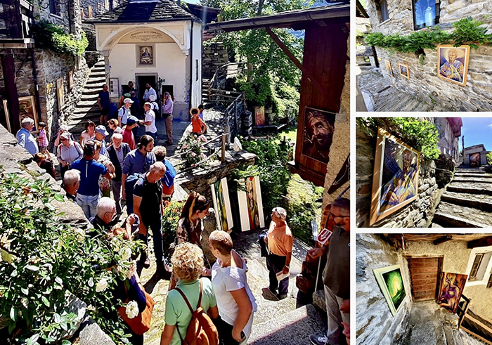  Valleggia celebra l'arte di Giorgio Sartoretti (da Valeggia) in una mostra a cielo aperto. Foto
