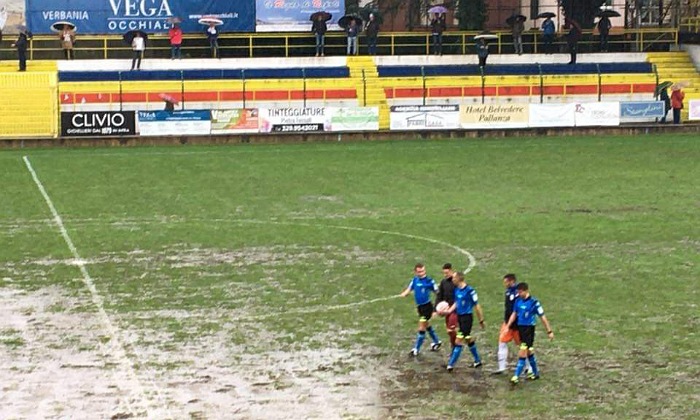 “Pedroli” ancora impraticabile: un altro rinvio per il Verbania