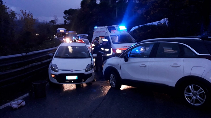 Scontro frontale sulla 34