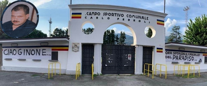 L’ultimo saluto dei tifosi del Verbania a ”Ginone” Felace