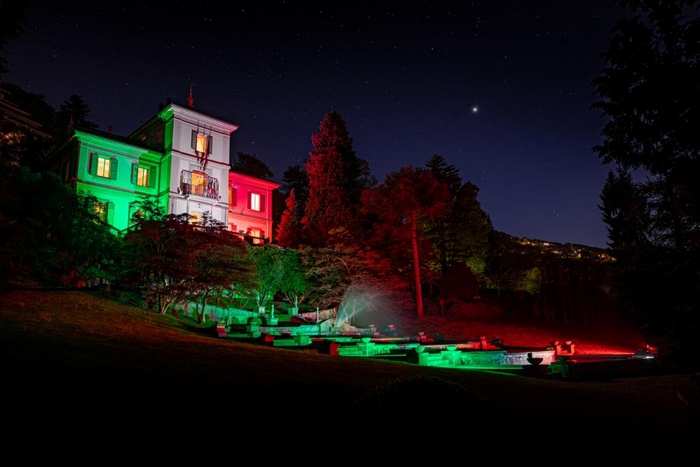 Un Tricolore di speranza sulle ville del Verbano 