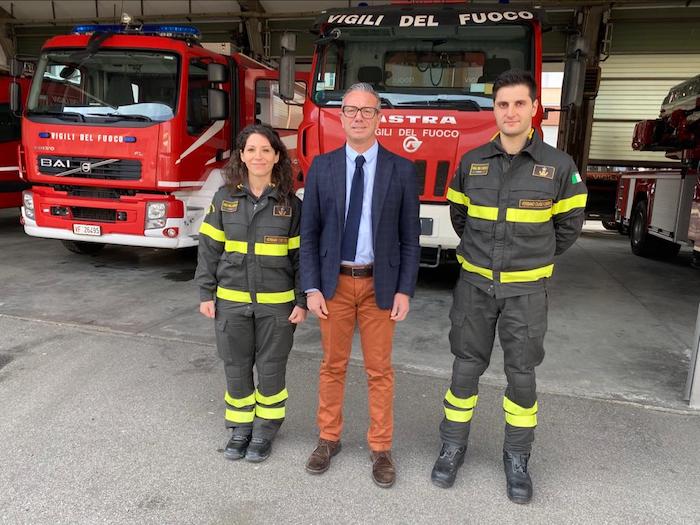 Due rinforzi tecnici al comando provinciale dei VVF, c'è anche la prima donna funzionario  