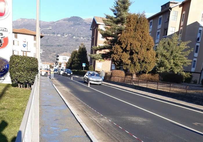 Un nuovo marciapiede in via Renco