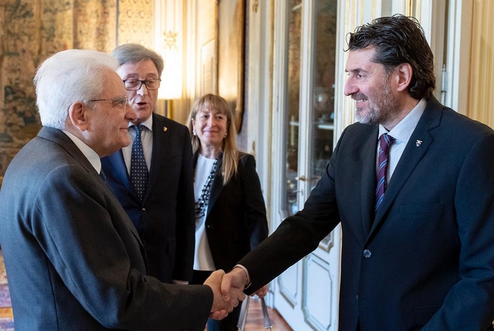 Il verbanese Montani con il Cai dal presidente Mattarella