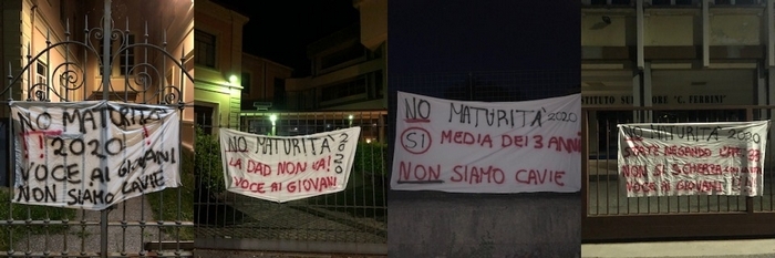 La protesta dei maturandi tra striscioni, social network e petizioni: no all’esame
