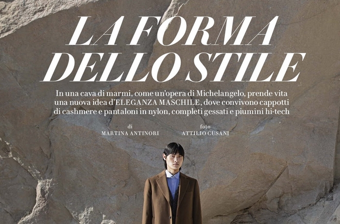 La moda va in cava: il granito rosa location di un servizio di Vanity fair