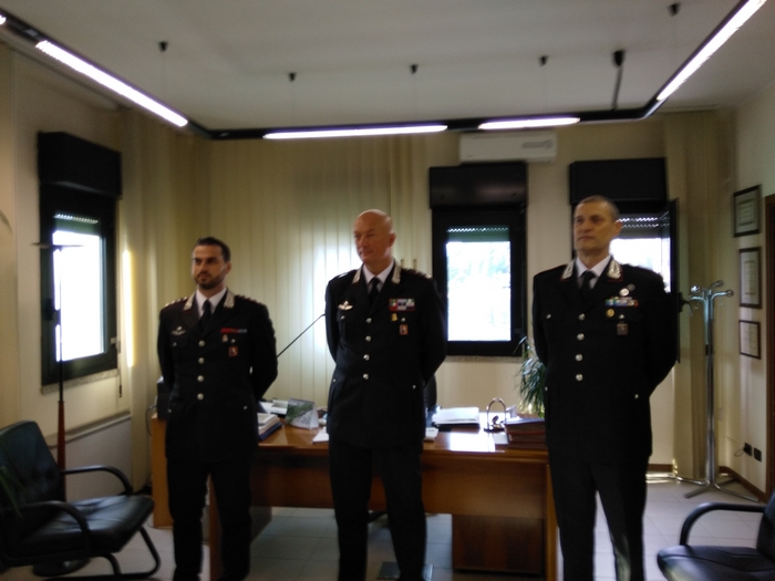Due nuovi ufficiali al comando provinciale dei carabinieri