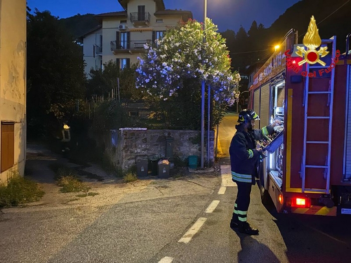 Auto in fiamme
