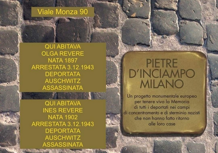 Da Stresa ad Auschwitz: due pietre d'inciampo ricordano le sorelle Revere