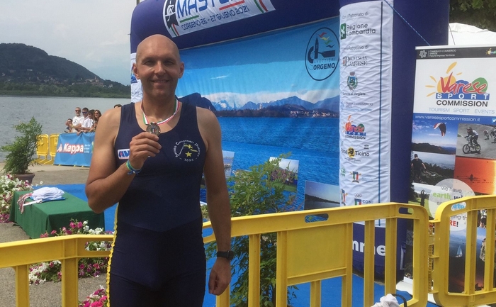 Il verbanese Sola vicecampione italiano Master di canottaggio