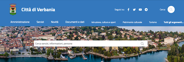 Nuovo sito per il Comune di Verbania: aumentano i servizi online