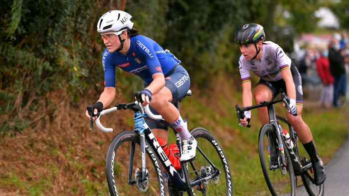 Elisa Longo Borghini "madrina" del Giro-E a Stresa