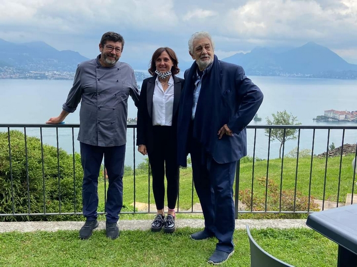 Pranzo sul Verbano per il tenore Placido Domingo