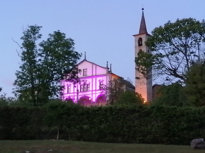 Vignone s’illumina di rosa in omaggio a Filippo Ganna