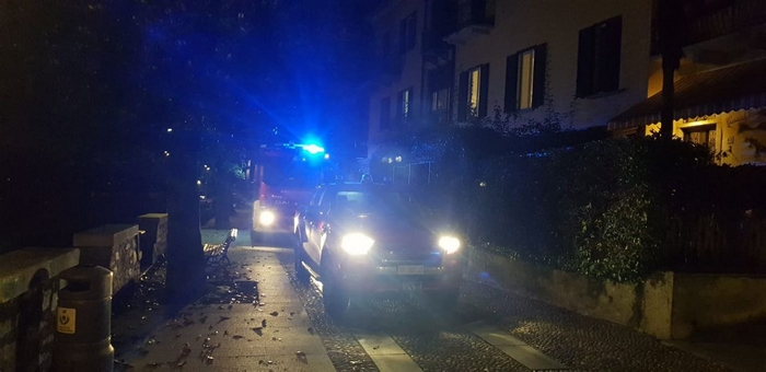 Principio d’incendio alla canna fumaria
