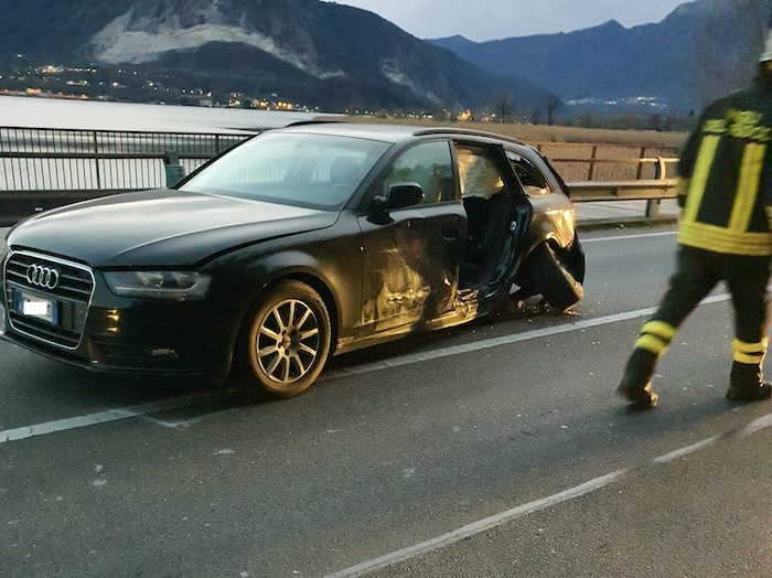 Incidente a Fondotoce: tre auto coinvolte - Foto 