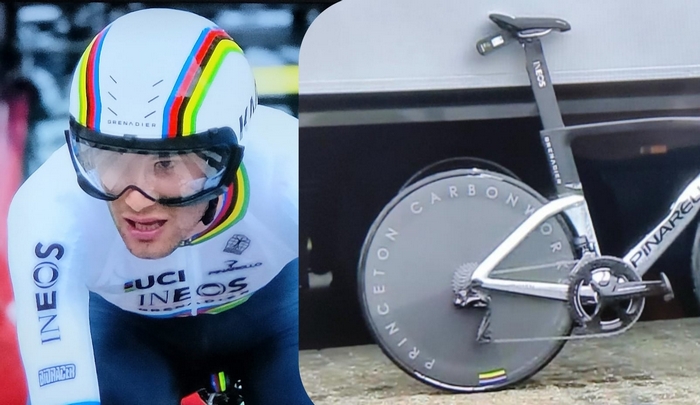 Pioggia e una foratura, Ganna quarto al debutto al Tour de France: sfuma il sogno della maglia gialla