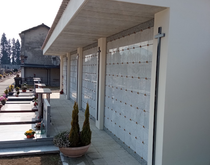 Terminati i nuovi loculi al cimitero di Intra 