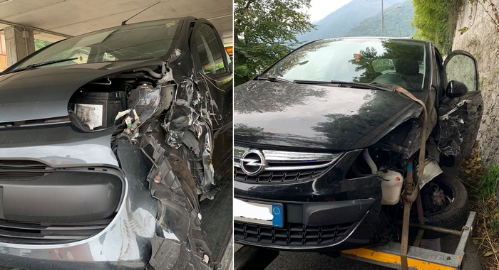 Scontro sulla statale 34: due feriti e traffico bloccato