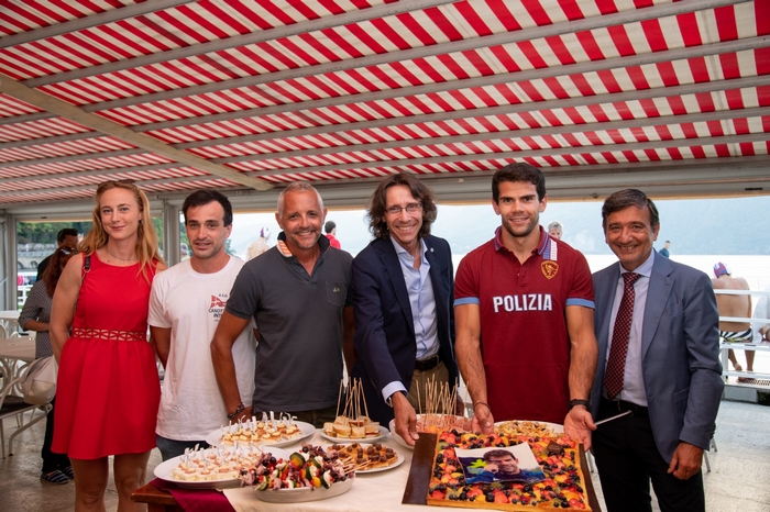 alla Canottieri Intra festeggiati i due bronzi europei di Tacchini