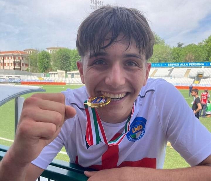 Il biancocerchiato Ferrari protagonista dello storico scudetto Under 17 del Piemonte