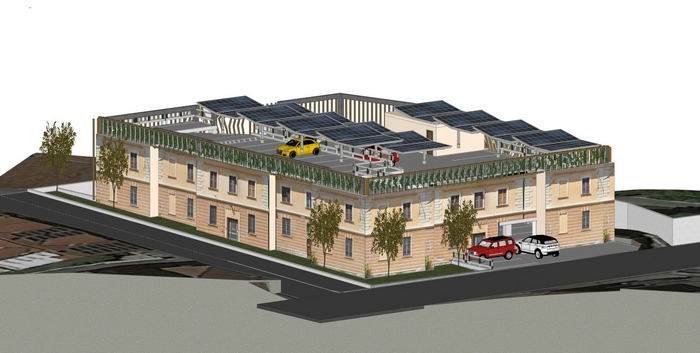 Il silos all’ex caserma anti-progetto del parcheggio di via Crocetta