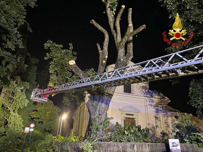 Ancora gravi mamma e figlia schiacciate dal ramo. Riapre l'oratorio