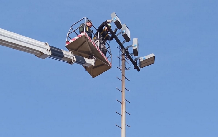 Nuovo impianto di illuminazione a basso consumo al campo sportivo
