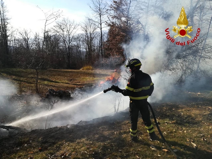 Spento un principio di incendio boschivo