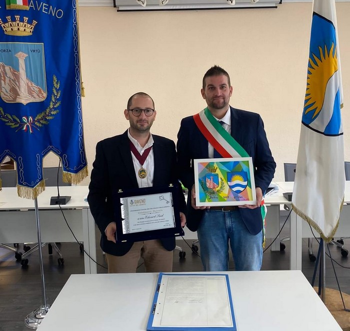 Il sindaco di Nadur cittadino onoraria della gemellata Baveno