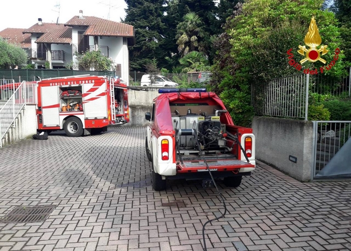 Fiamme in mansarda