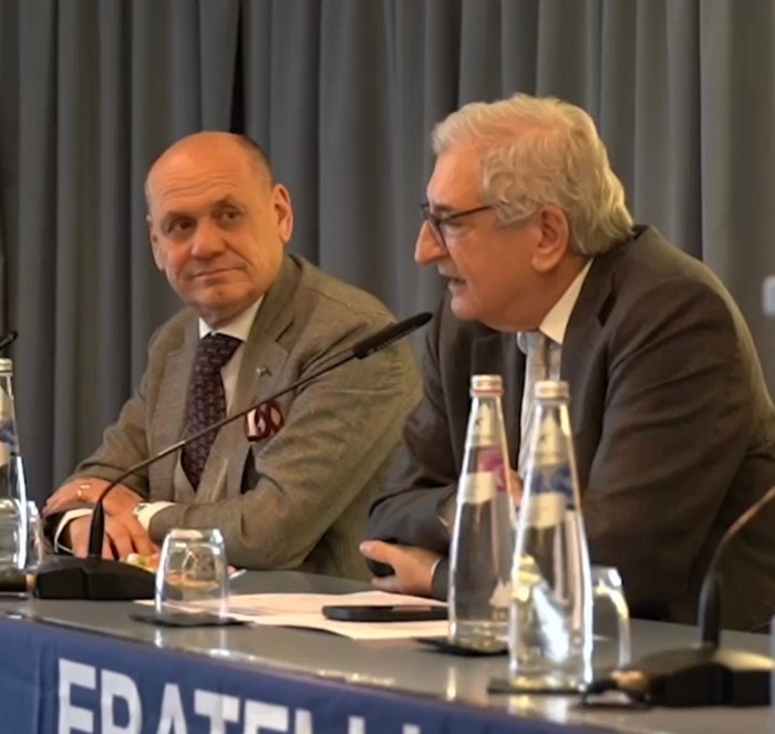 Il capogruppo alla Camera difende la scelta di Cristina e ricompatta Fdi