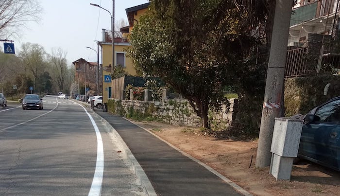 Realizzati nuovi marciapiedi a Fondotoce e Trobaso 