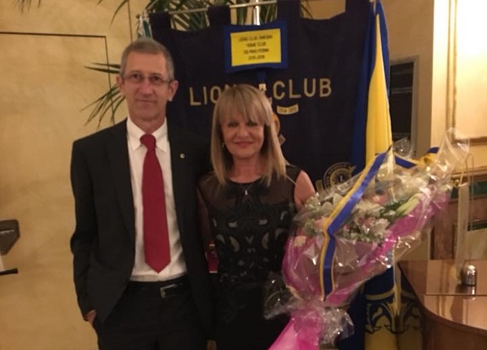 Saluto di Maura Cerutti ai Lions Club Omegna, gli succede Luca Caramella