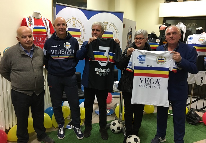 Presentate le nuove maglie del Verbania 2018-2019 nel nuovo store della società