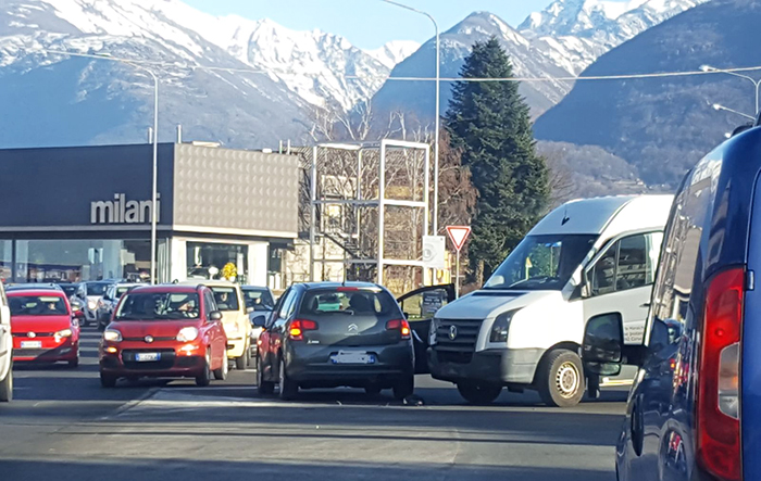 Incidente alle Nosere, disagi al traffico