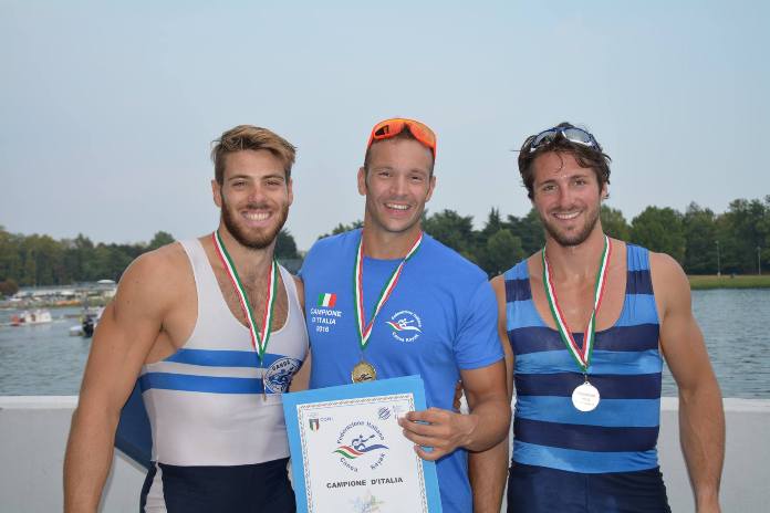 Alberto Ricchetti campione italiano nel K4 1.000 e nel K1 500