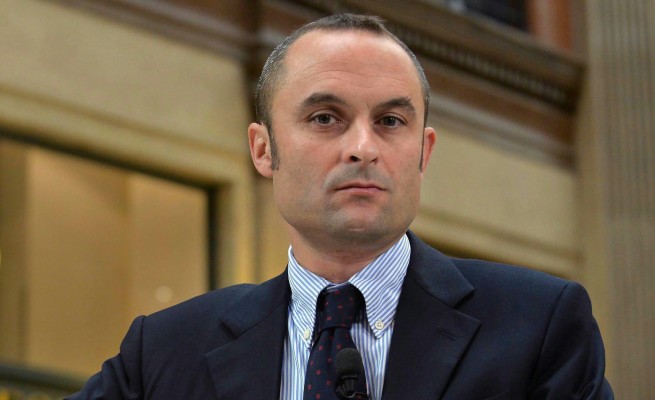 Il ministro dell'Ncd Enrico Costa al taglio del nastro del Maggiore
