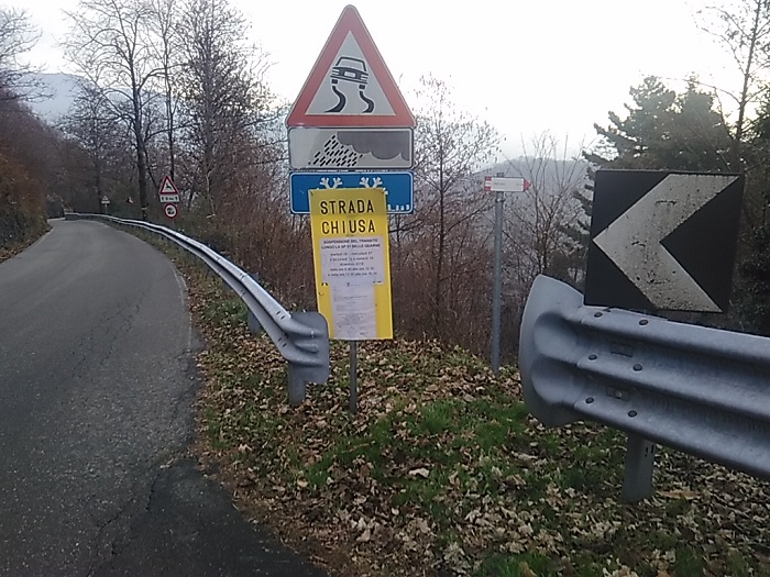 Transito a fasce orarie sulla strada provinciale delle Quarne da martedì 6 dicembre