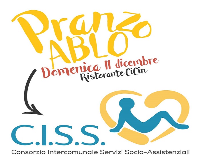Pranzo benefico con Ablo domenica 11 dicembre
