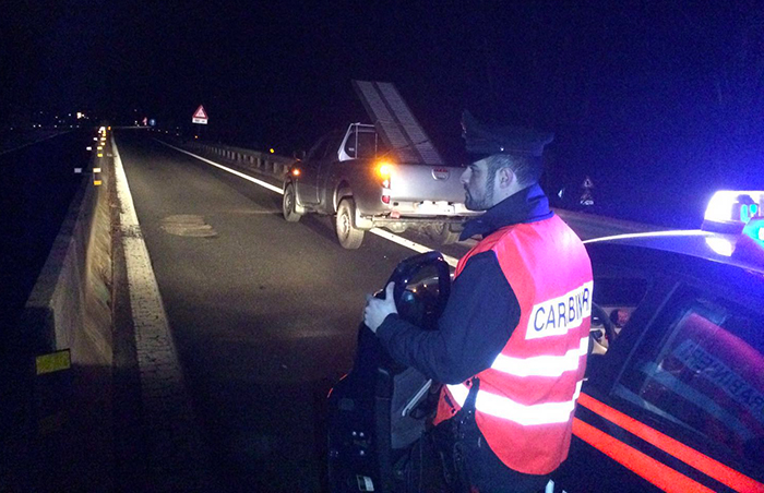 Incidente all'uscita domese della superstrada