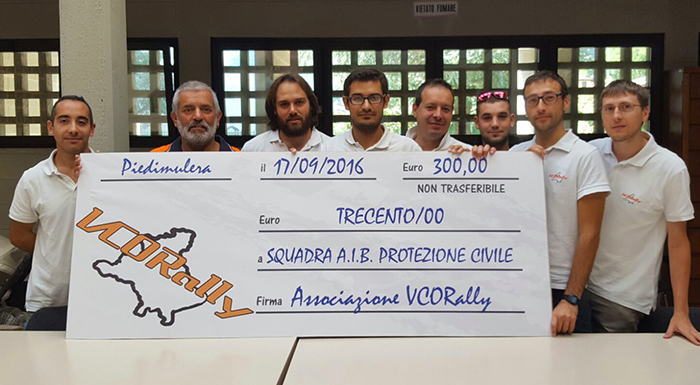 VCORally ringrazia gli Aib di Piedimulera per l'aiuto durante il Rally delle Valli Ossolane